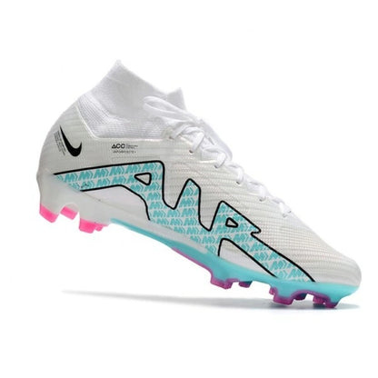 Chuteira Nike Air Zoom Mercurial Superfly 9 Elite - Branco/Azul