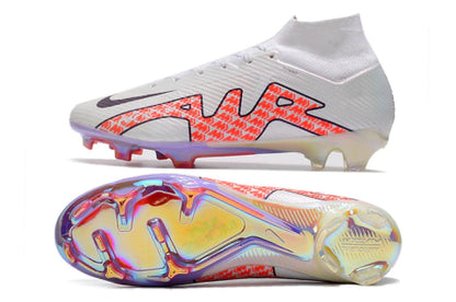 Chuteira Nike Air Zoom Mercurial Superfly 9 Elite - Branco/Laranja