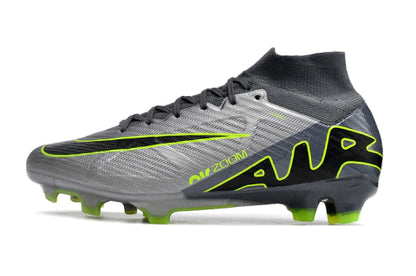 Chuteira Nike Air Zoom Mercurial Superfly 9 Elite - Cinza/Verde