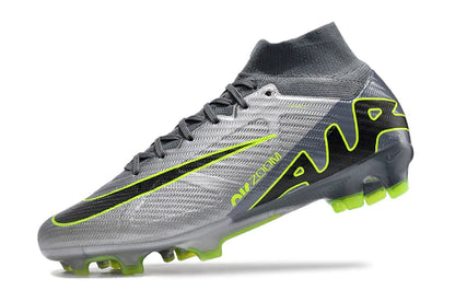 Chuteira Nike Air Zoom Mercurial Superfly 9 Elite - Cinza/Verde