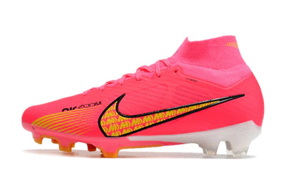 Chuteira Nike Air Zoom Mercurial Superfly 9 Elite - Rosa/Amarelo