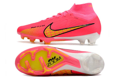 Chuteira Nike Air Zoom Mercurial Superfly 9 Elite - Rosa/Amarelo
