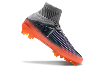 Chuteira Nike Mercurial Superfly 5 Elite Campo - Cinza/Laranja