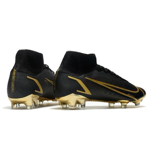 Chuteira Nike Mercurial Superfly 8 Elite Campo FG - Preto/Dourado